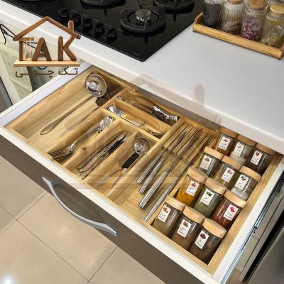 جا-قاشقی-(نظم‌دهنده)-رگلاژی-لوکس-داخل-کابینتی-8-خانه-چوب-کاج-2