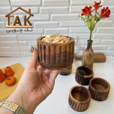 کاسه-چوبی-کوچک-گردو-طرح-راه-راه-7