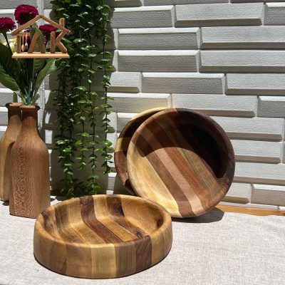 کاسه-چوبی-روستیک-گرد-قطر-19--2