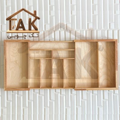 جا-قاشقی-نظم-دهنده-چوبی-کشویی-کابینتی-10-خانه-سوپر-لوکس-چوب-رابر---1